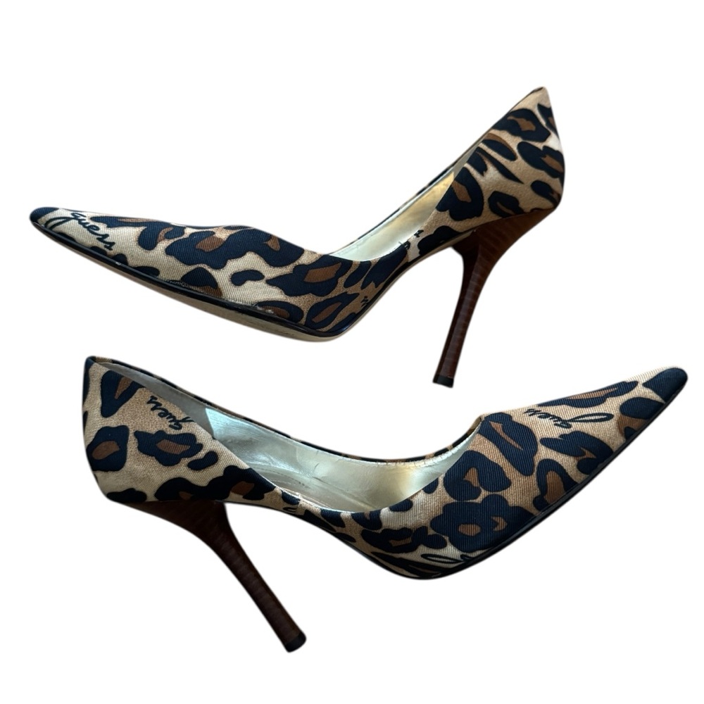 VTG Y2K GUESS Leopard Print High Heels, Pumps Stilettos, Office Siren
